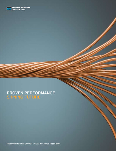 Thumbnail Freeport-McMoRan Annual Report 2009