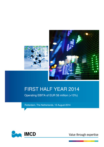 Thumbnail IMCD
 Half-year Report 2014-h1