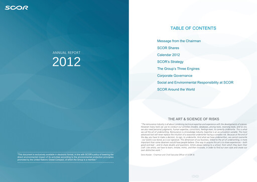 Thumbnail Scor
 Annual Report 2012