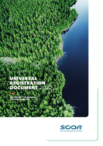 Vorschaubild Scor
 Universelles Registrierungsdokument 2022