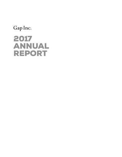 Thumbnail Gap Inc.
 Annual Report 2017