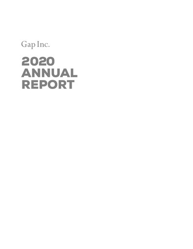 Thumbnail Gap Inc.
 Annual Report 2020