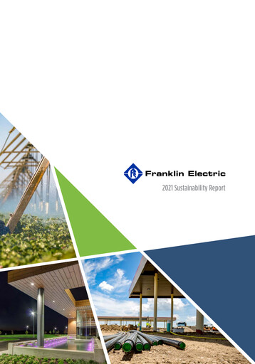 Thumbnail Franklin Electric
 Sustainability Report 2020