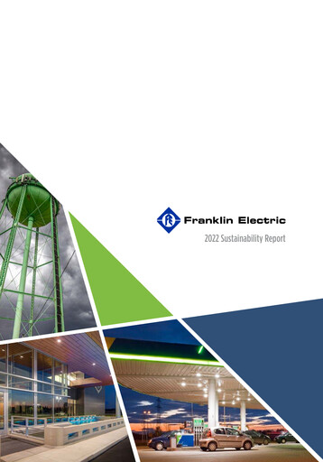 Thumbnail Franklin Electric
 Sustainability Report 2021