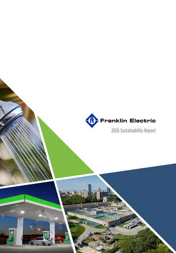 Thumbnail Franklin Electric
 Sustainability Report 2025