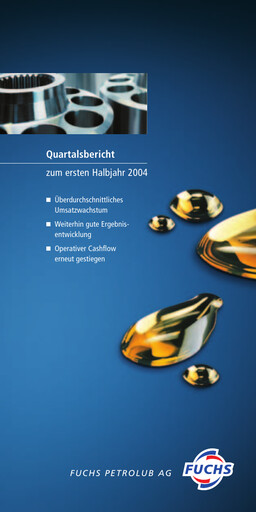 Thumbnail Fuchs Petrolub
 Financial Report 2004-h1