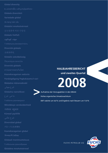 Thumbnail Fuchs Petrolub
 Financial Report 2008-h1