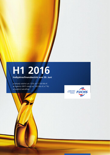 Thumbnail Fuchs Petrolub
 Financial Report 2016-h1