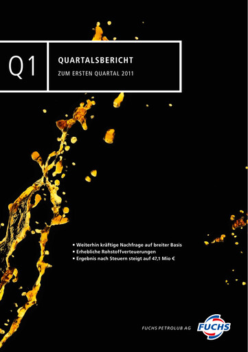 Thumbnail Fuchs Petrolub
 Quarterly Report 2011-q1