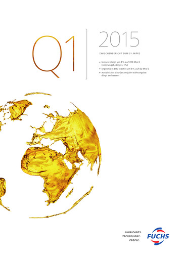 Thumbnail Fuchs Petrolub
 Quarterly Report 2015-q1
