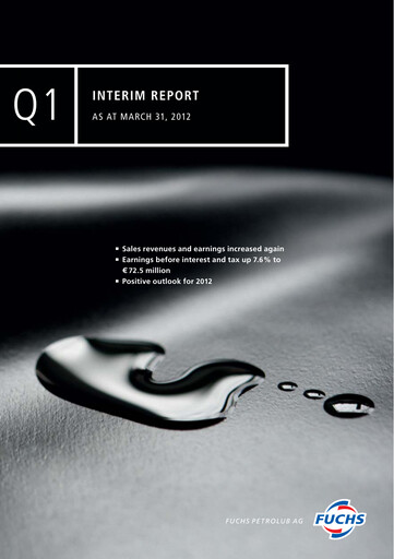 Thumbnail Fuchs Petrolub
 Quarterly Report 2012-q1