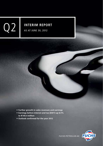 Thumbnail Fuchs Petrolub
 Quarterly Report 2012-q2