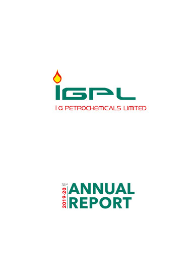 Thumbnail I.g. Petrochemicals
 Annual Report 2019-2020
