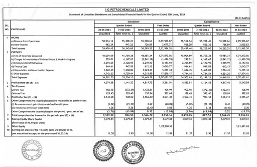 Thumbnail I.g. Petrochemicals
 Quarterly Report 2024-q1