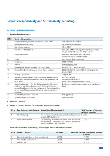 Thumbnail Jay Bharat Maruti Sustainability Report 2025-2026