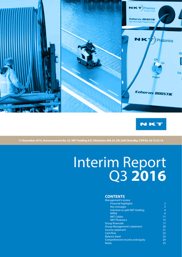 Thumbnail NKT A/S Quarterly Report 2016-q3