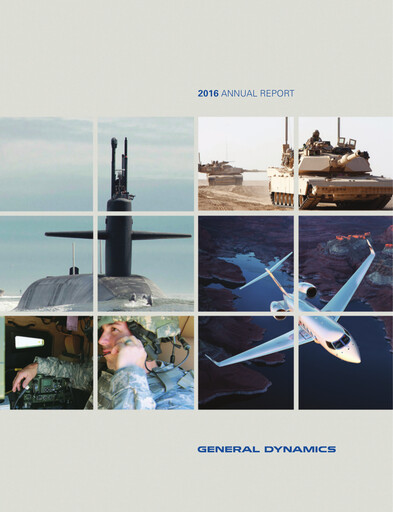 Thumbnail General Dynamics Annual Report 2016