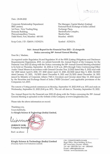 Thumbnail Kingfa Science & Technology Annual Report 2022