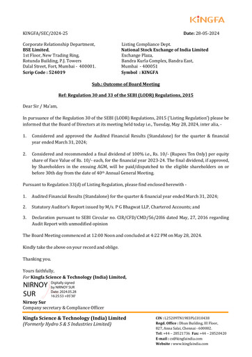 Thumbnail Kingfa Science & Technology Quarterly Report 2024-q4
