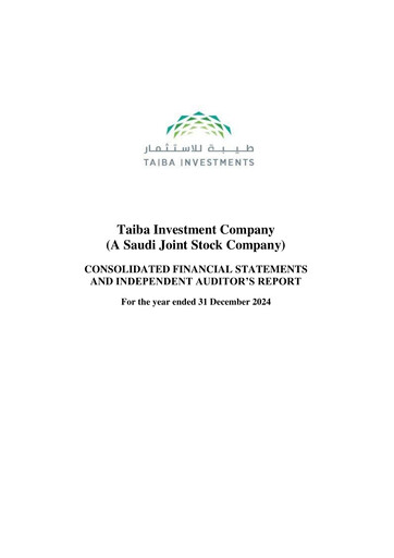 Thumbnail Taiba Investments Financial Statement 2024