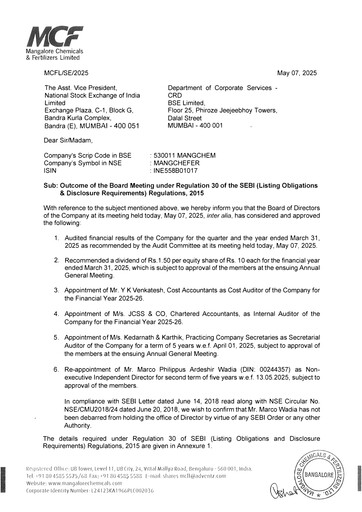 Thumbnail Mangalore Chemicals and Fertilizers Quarterly Report 2025-q4
