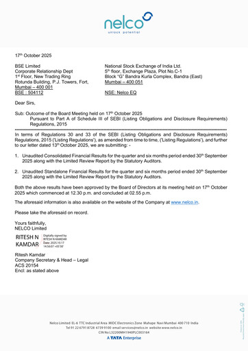 Thumbnail Nelco Half-year Report 2025-h1