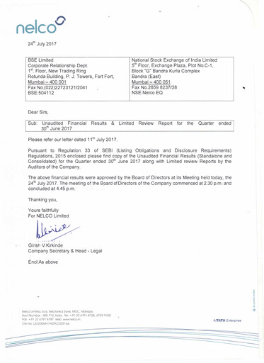 Thumbnail Nelco Quarterly Report 2017-q1