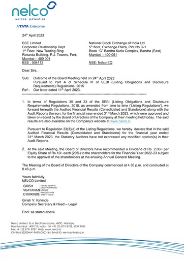 Thumbnail Nelco Quarterly Report 2023-q4