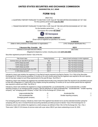 Thumbnail General Electric Quarterly Report 2024-q2