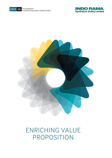 Miniature Indorama Synthetics Rapport annuel 2015-2016