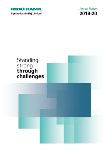 Miniature Indorama Synthetics Rapport annuel 2019-2020