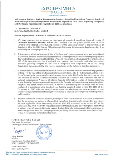 Thumbnail Indorama Synthetics Quarterly Report 2026-q1