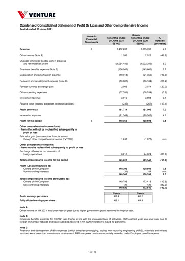 Vorschaubild Venture Corporation Halbjahresbericht 2021-h1