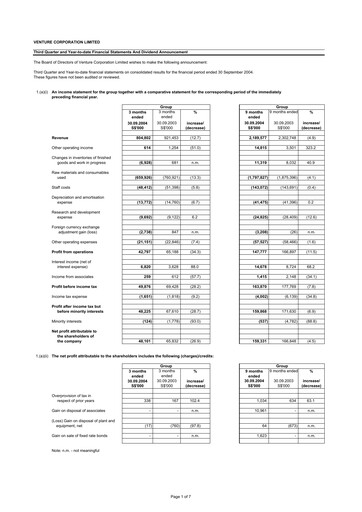 Thumbnail Venture Corporation Quarterly Report 2004-q3