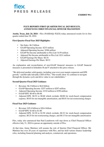 Thumbnail Flex Quarterly Report 2025-q1