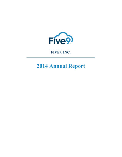 Thumbnail Five9 Annual Report 2014