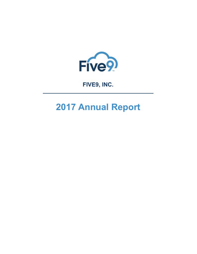 Thumbnail Five9 Annual Report 2017