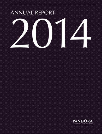 Thumbnail Pandora Annual Report 2014