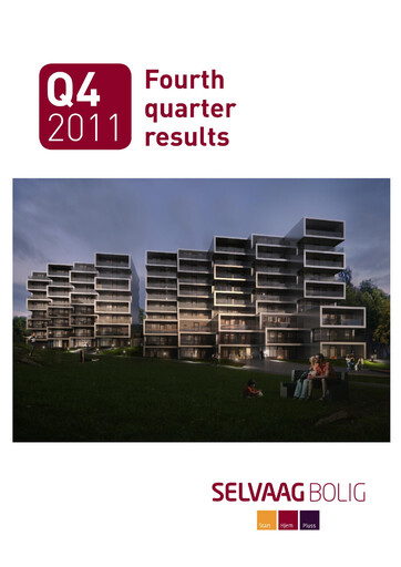 Miniature Selvaag Bolig Rapport trimestriel 2011-q4