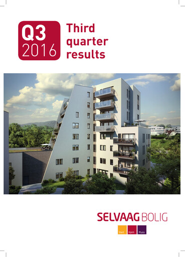 Miniature Selvaag Bolig Rapport trimestriel 2016-q3