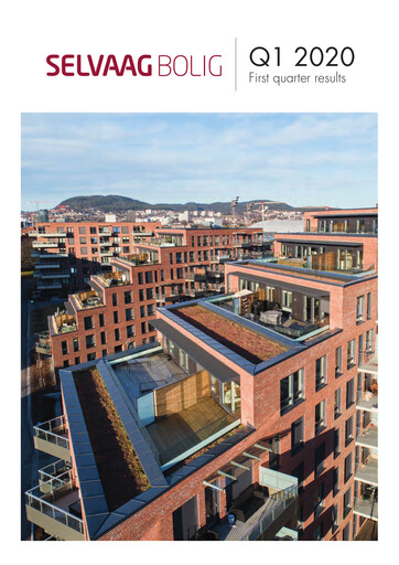 Miniature Selvaag Bolig Rapport trimestriel 2020-q1