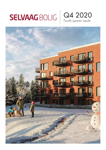 Miniature Selvaag Bolig Rapport trimestriel 2020-q4