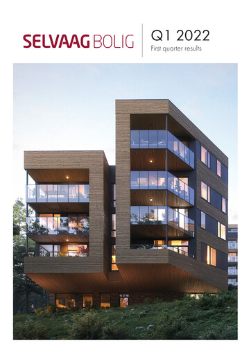 Miniature Selvaag Bolig Rapport trimestriel 2022-q1