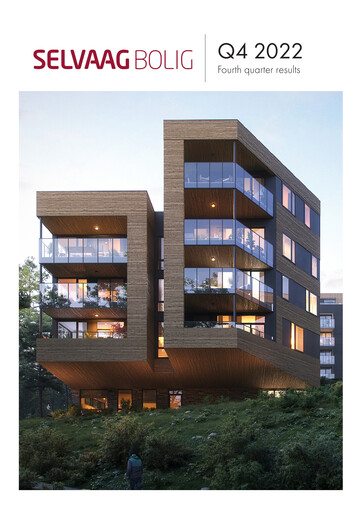 Miniature Selvaag Bolig Rapport trimestriel 2022-q4