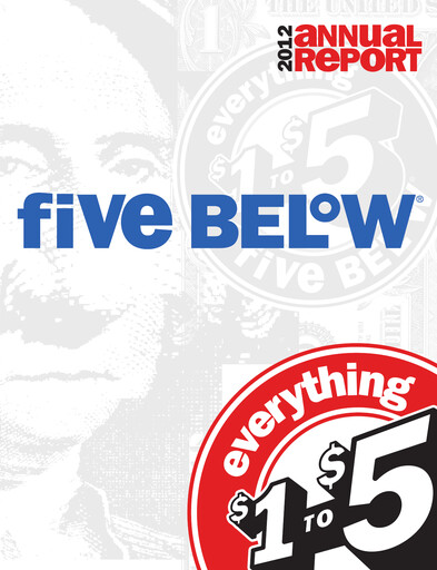 Thumbnail Five Below
 Annual Report 2012