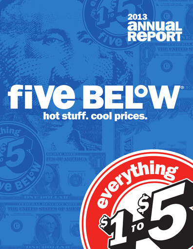 Thumbnail Five Below
 Annual Report 2013