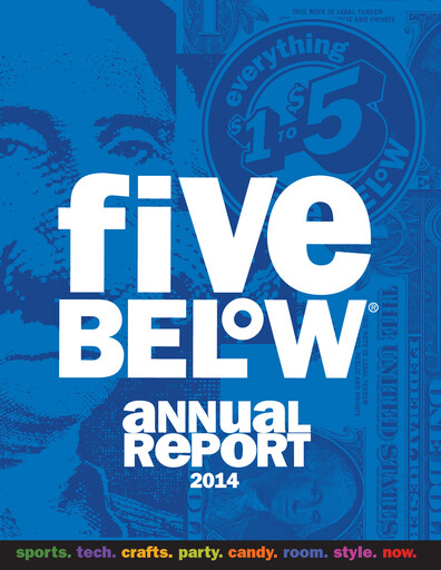 Thumbnail Five Below
 Annual Report 2014