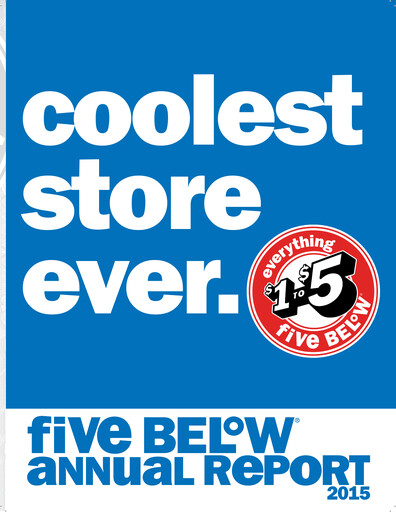 Thumbnail Five Below
 Annual Report 2015