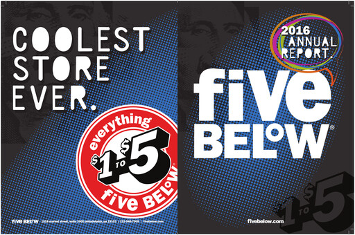 Thumbnail Five Below
 Annual Report 2016