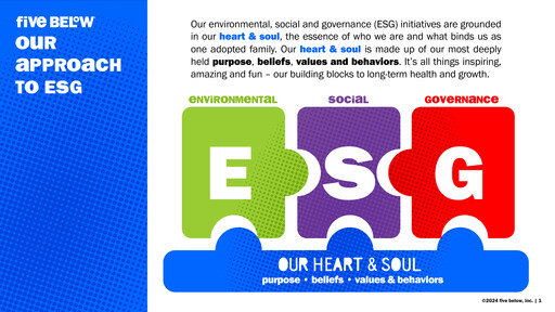 Thumbnail Five Below
 ESG Report 2023